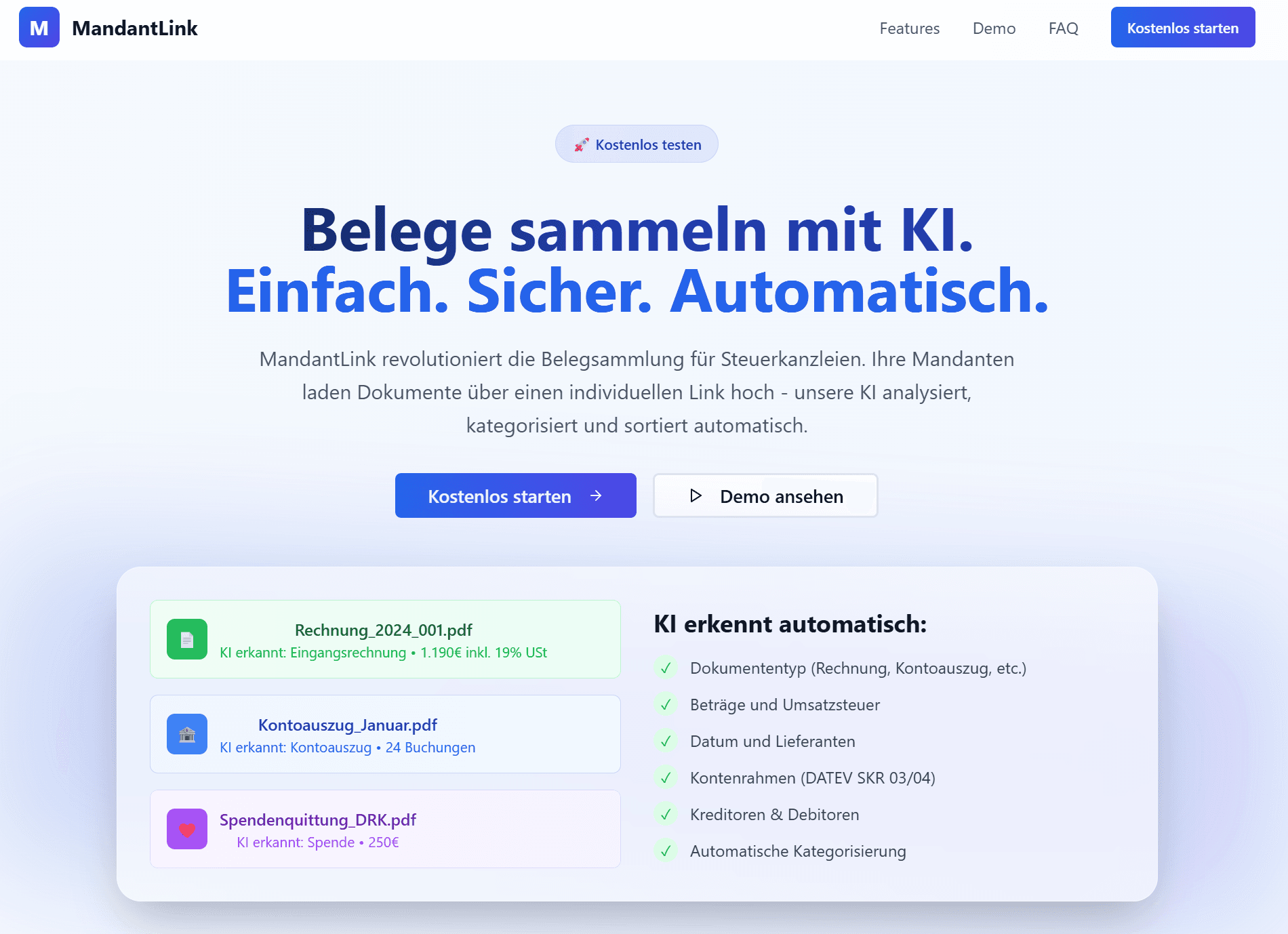 MandantLink – smarter Belegaustausch für Steuerberater
